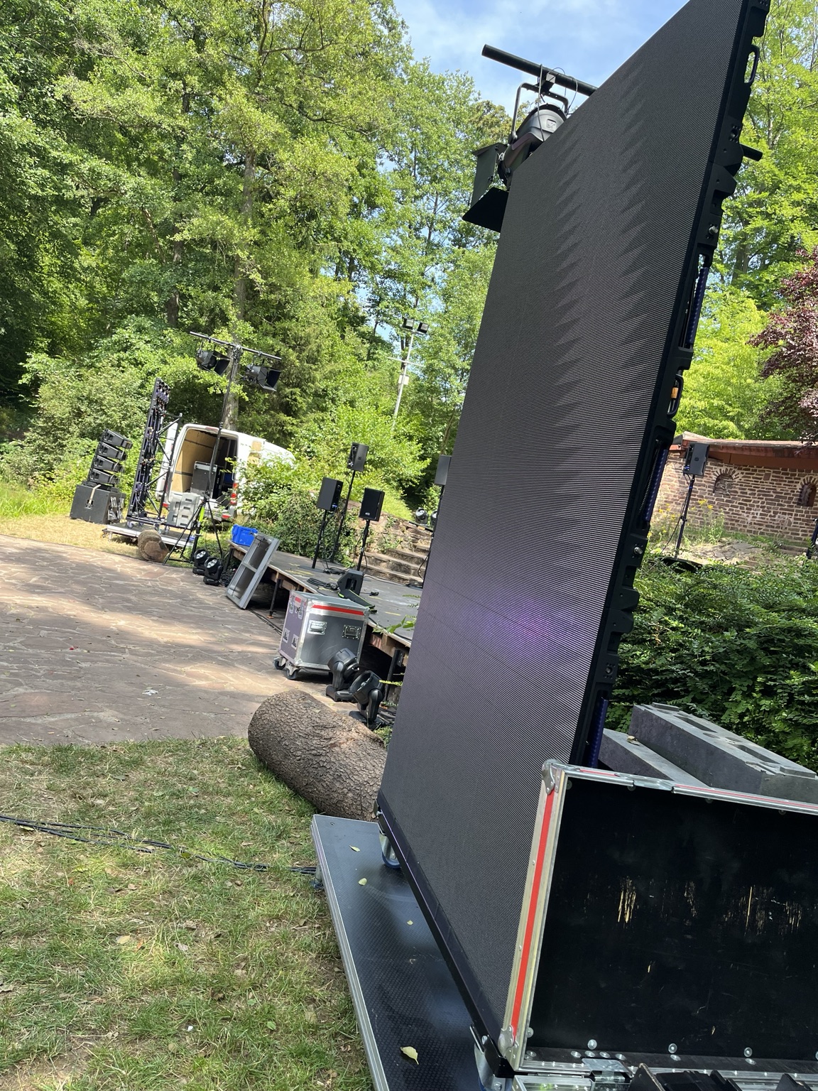 Mobile LED-Videowand im Freien